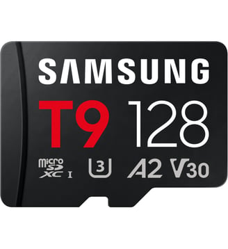 Carte Micro SD T9 128G U3 V30 A2 Classe 10 - Samsung - Standard