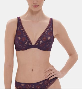 Soutien-gorge triangle à armatures - Simone Pérèle - Violet euphoria