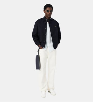 Veste Harrington twill déperlant - Lacoste - Bleu marine
