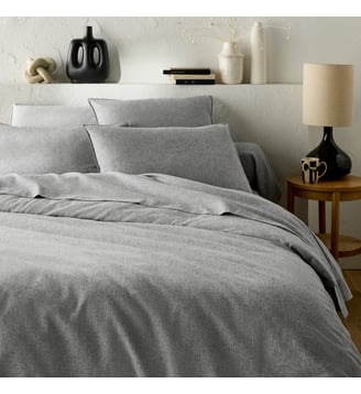 Housse de couette, flanelle coton, Clara La Redoute Interieurs
