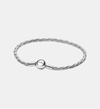 Bracelet Maille Serpent Torsadée Fermoir Pandora Rond - Pandora - Argenté