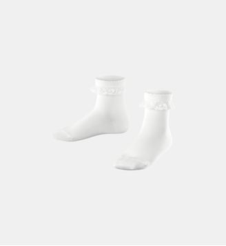 Chaussettes Romantic Lace Coton - Falke - Blanc