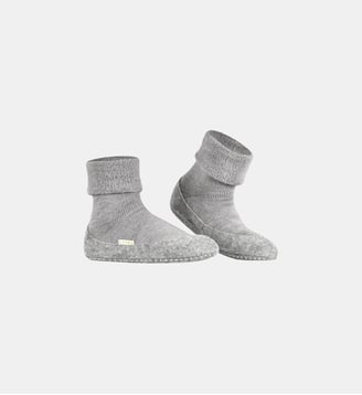 Chaussons Cosyshoe Laine Vierge - Falke - Gris clair
