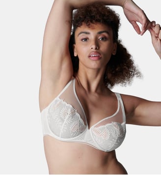 Soutien-gorge avec armature décolleté plongeant - Crême - Simone Pérèle - Naturel