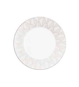 Assiette à diner Malmaison Impériale Porcelain Platine - MALMAISON IMPÉRIALE Christofle