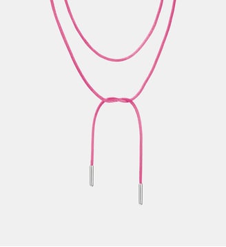 Collier textile rose - Thomas Sabo - Argent