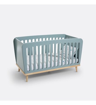 Lit bébé évolutif 3 en 1 JIMI - La Redoute Interieurs - Bleu grisé