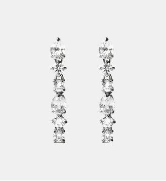 925 boucles d’oreilles en argent avec topaze blanche Aristocrazy