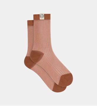 Chaussettes transparentes Dim x IDLF - Dim - Rouge