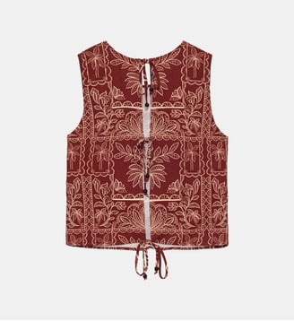Top sans manches col rond imprimé floral TALINA La Petite Etoile