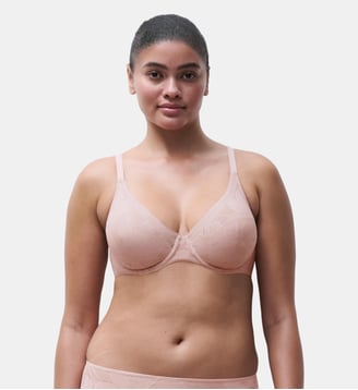Soutien-gorge moulé emboîtant maille douce - Chantelle - Vieux rose