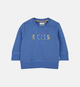 Sweat-shirt en molleton - BOSS Kidswear - Girblue