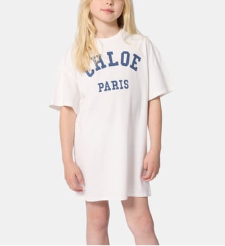Robe à manches courtes - Chloe Kids - Off white