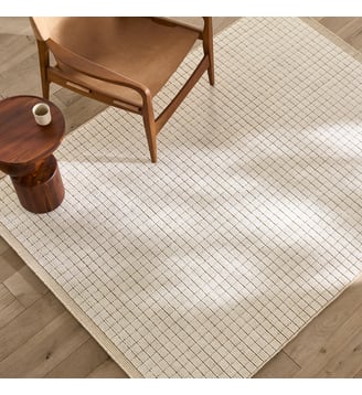 Tapis noué à la main, 58% laine - AM.PM - Naturel