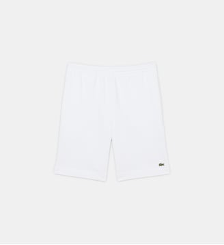 Short regular fit en molleton - Lacoste - Blanc
