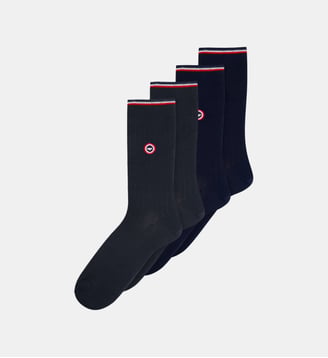 Lot de 2 chaussettes mi-hautes - Le Slip Francais - Anthracite et noir