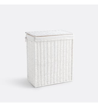 Panier à linge double compartiment - La Redoute Interieurs - Blanc