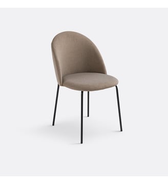 Chaise velours - La Redoute Interieurs - Taupe