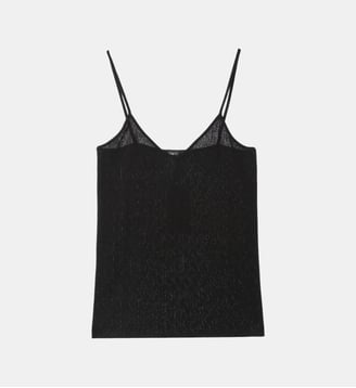 débardeur Clea en dentelle noir - Agnès b. - Noir