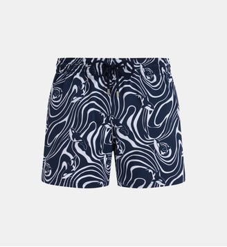 Maillot de bain court stretch Orcas - Vilebrequin - Bleu marine