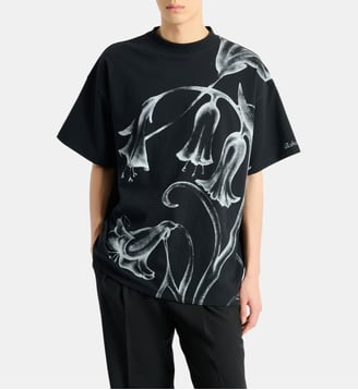 T-shirt Balmain Flower imprimé - Balmain - Noir
