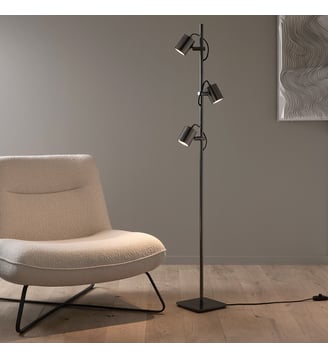 Lampadaire 3 spots orientables graphite - AM.PM - Graphite