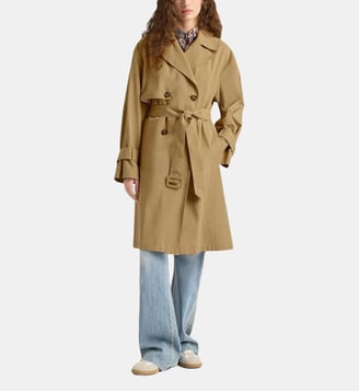 Manteau lucero en gabardine de coton - Momonì - Brun
