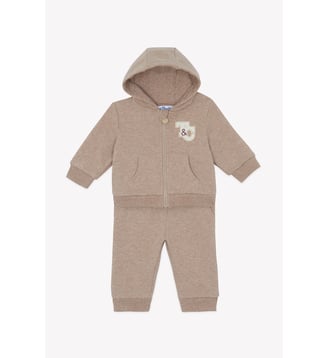 Ensemble Jogging - Moka coton à capuche - Tartine Et Chocolat - Beige