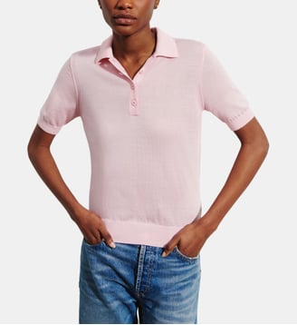 Polo droit en cachemire et soie - Bompard - Sakura
