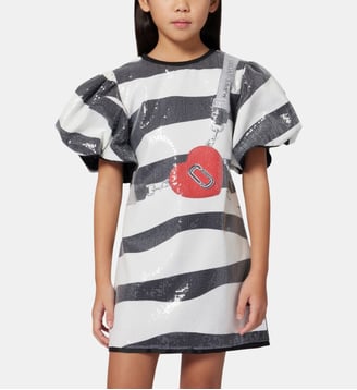 Tenue avec un motif zébré complet - Marc Jacobs Kids - Black