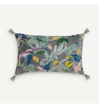 Housse de coussin velours de coton - AM.PM - Multicolore