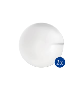Assiette à pâtes M Set 2 pcs. - Villeroy & Boch - Blanc