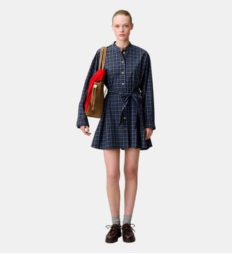 Robe chemise coton carreaux - Claudie Pierlot - Multicolore