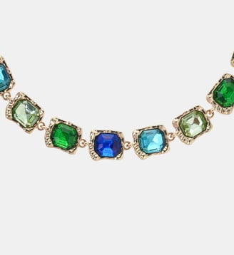 Collier pierres octogonales AMONITE - Hipanema - Bleu