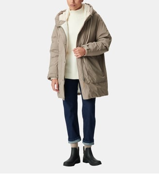Doudoune capuche fourrée - Ikks - Beige foncé
