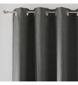 Rideau obscurcissant à oeillets - La Redoute Interieurs - Gris anthracite