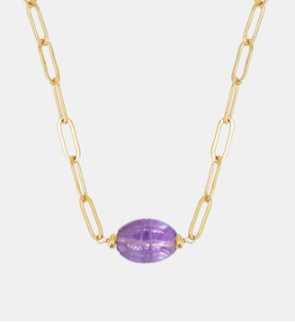 Collier Scarabée - Nilaï - Violet
