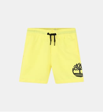 Short de bain uni avec slip - Timberland - Jaune tendre