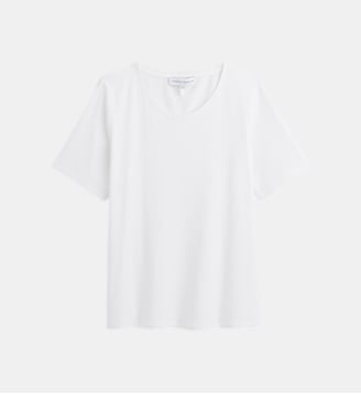 Tee-shirt col rond en jersey - Laurence Tavernier - Écru