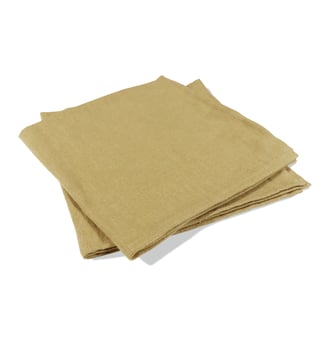 Lot de 2 serviettes en lin lavé, TABLE NATURELLEMENT LIN - Blanc Cerise - Safran