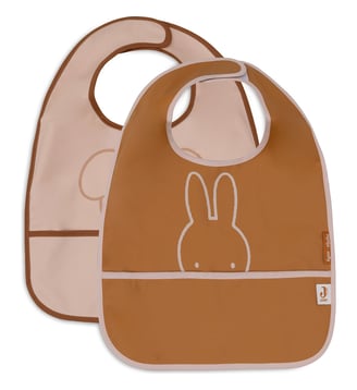 Lot de 2 bavoirs plastifiés - Jollein - Rose