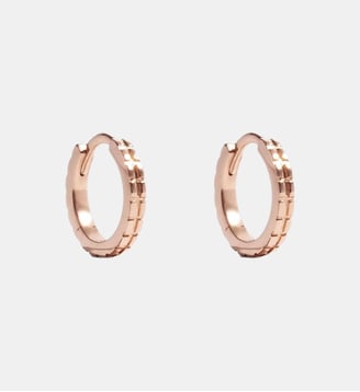 Boucles Anagramme damier - JEM - Rose