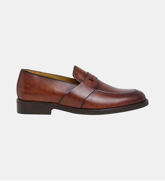 Mocassins chic en cuir lisse - Hackett London - Marron