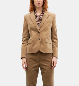 Veste en velours côtelé - JELANI - Gerard Darel - Paille