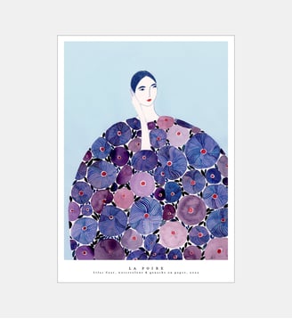 Poster   Lilac Coat - La Poire - Poster & Frame - Multicolore