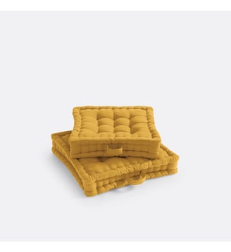 Coussin de sol coton recyclé La Redoute Interieurs