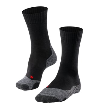 Chaussettes TK2 Explore Laine - Falke - Noir mix