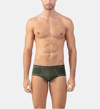 Slip Y-Front avec passepoil - Ron Dorff - Vert