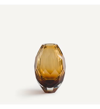 Vase en verre épais ambre - AM.PM - Ambre