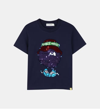 Tee-shirt manches courtes - Billieblush - Indigo